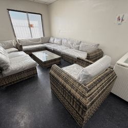 High Quality Large Patio Sectional Set Clearance Sale Last Set 