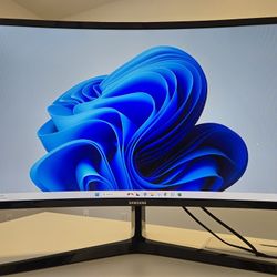 Samsung 27" Curved LED Monitor – HDMI & VGA Ports