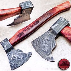 Trump 2024 Handmade Damascus Steel Axe 