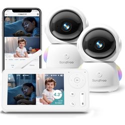 BondFree 2K Baby Monitor with 2 Cameras 