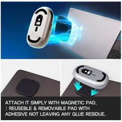 Compact Wireless Mouse for MacBook iPad Laptop, Magnetic Bluetooth Mouse, Silent Clicks, Magnetic Travel Mouse, Windows/Mac/Linux/Chrome/iPad (Space G