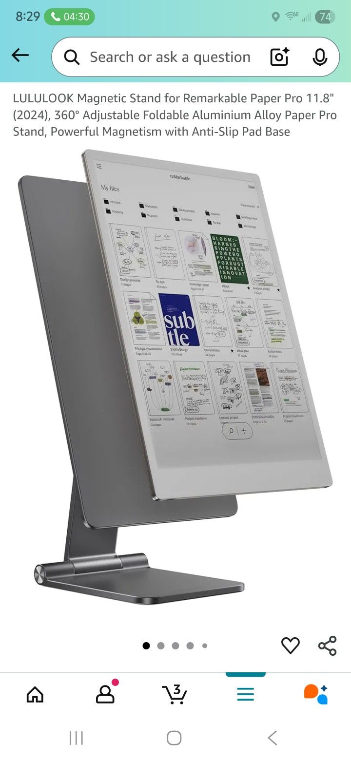 Magnetic Stand for Remarkable Paper Pro