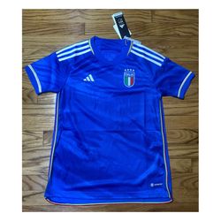 Adidas Italy 2023 Home Team FIGC Soccer Jersey Women's Size S New