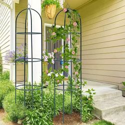 6ft Metal Garden Trellis for Outdoor and Indoor Use