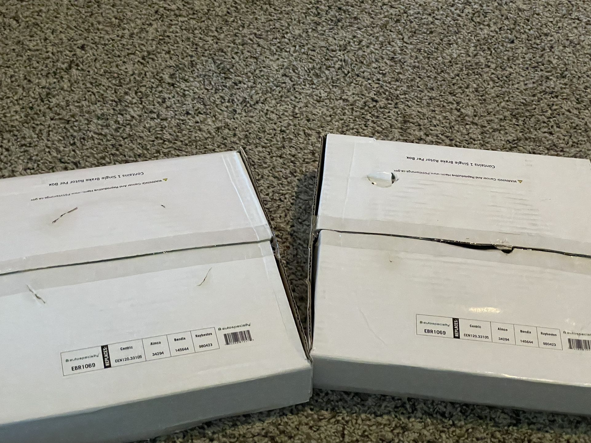 EBR1069 Replacement Rear Brake Rotors