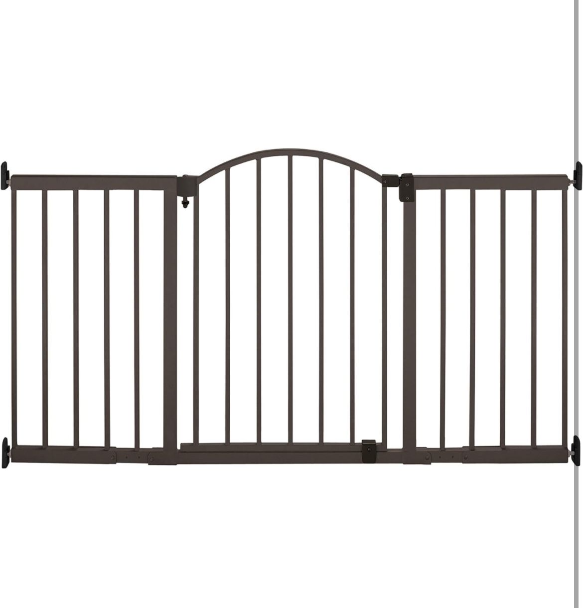 Summer Infant Metal Expansion Extra Wide Safety Pet and Baby Gate, 44"-71" Wide, 36” Tall, Hardware Mounted.
