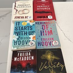 Books for sale $10 each