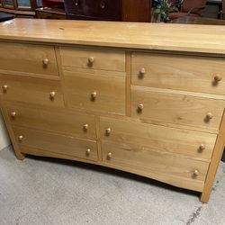 Solid Wood 10 Drawer Dresser 