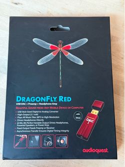 DragonFly Red USB + Preamp + Headphone Amp digital to analog converter