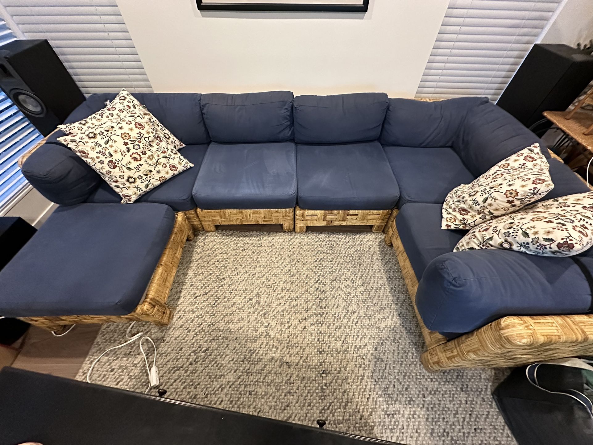 Sectional Couch With Pillows $150 OBO