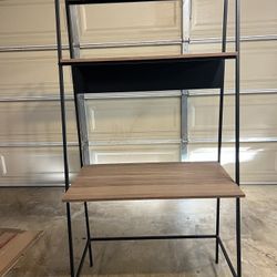 Metal & Wood Ladder Style Desk
