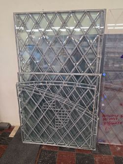 Leaded glass panels