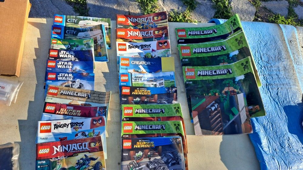 LEGO Manuals Lot 50+ Star Wars Spiderman WW84 Minecraft Ninjango China