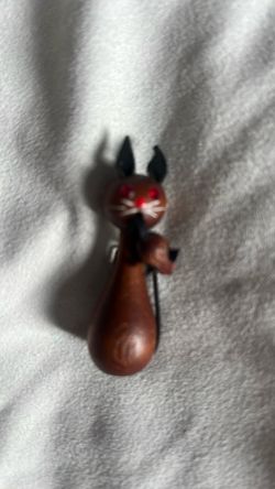Vintage Wooden Cat 1950’s