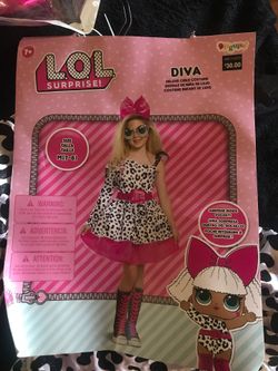 New L.O.L Diva Costume size 7/8