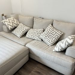 Modern Chenille Marisa Sofa - Excellent Condition 