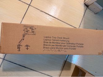 Laptop tray desk mount