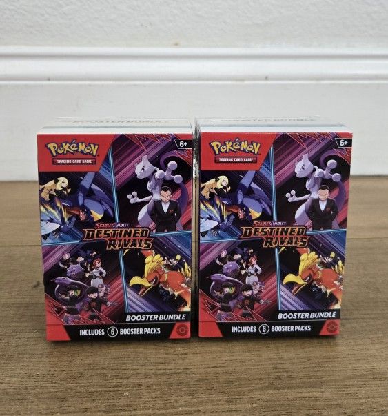 For Sale:
Brand New in Box Pokemon Trading Card Game TCG Scarlet & Violet Destined Rivals Booster Bundle