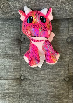 Pink Dragon TySilk Plushy - 6 in