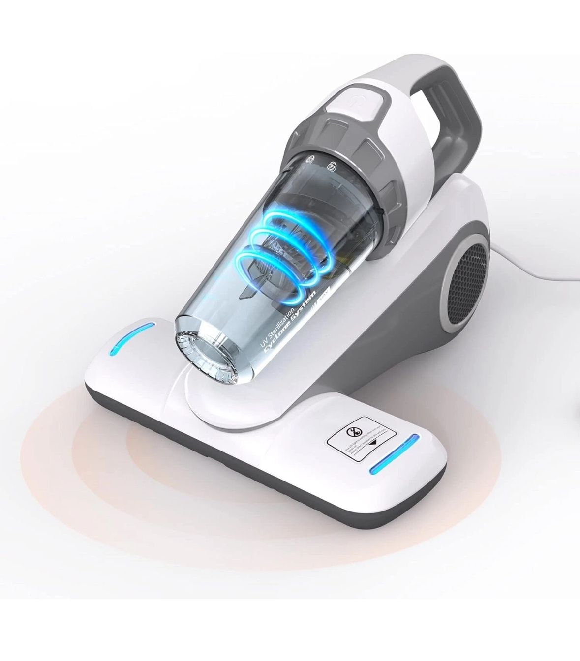 Qijun Anti Allergen Handheld Bed Mattress Vacuum Cleaner 5KPa Suction UV-C Light