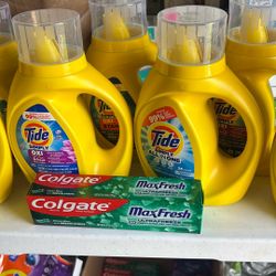 7 Tide Bottles Plus 1 Toothpaste $23 