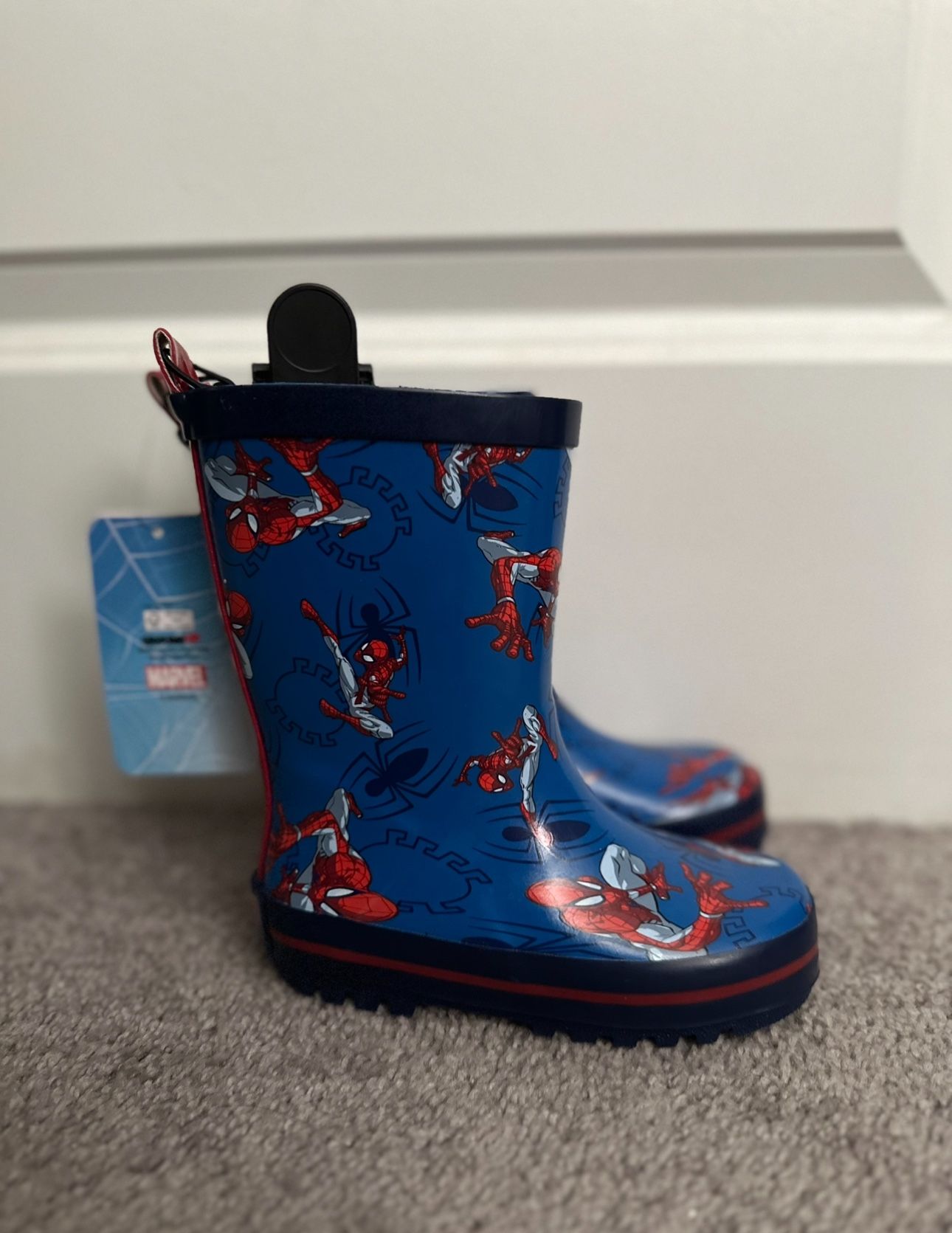 NEW SPIDERMAN RAIN BOOTS- FIRM PRICE