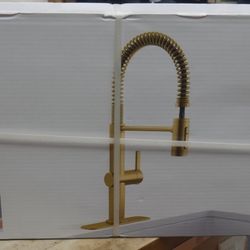 KOHLER Clarus Pull Down Kitchen Faucet Vibrant Brushed Moderne Brass R30937-2MB. NEW. 