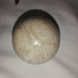 Beige marble sphere