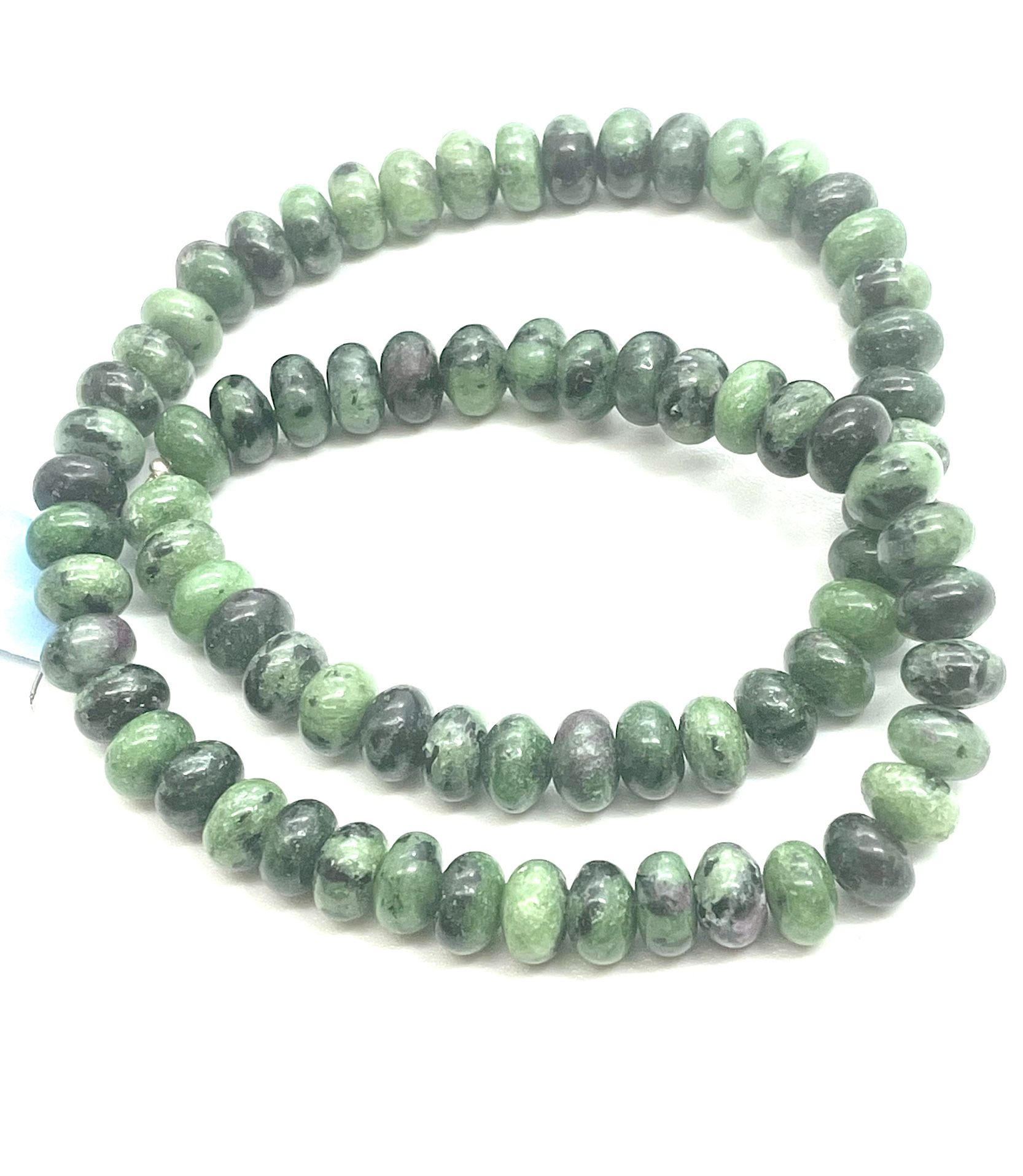 Ruby Zoisite Saucer Beads
