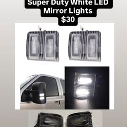 08-16 Super Duty White LED Mirror Lights $30