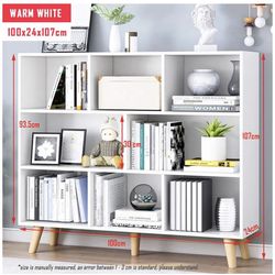 White Bookshelf 