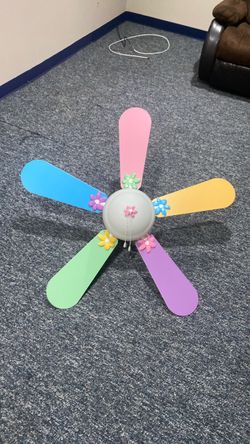 Kids Ceiling Fan with Colorful Blades