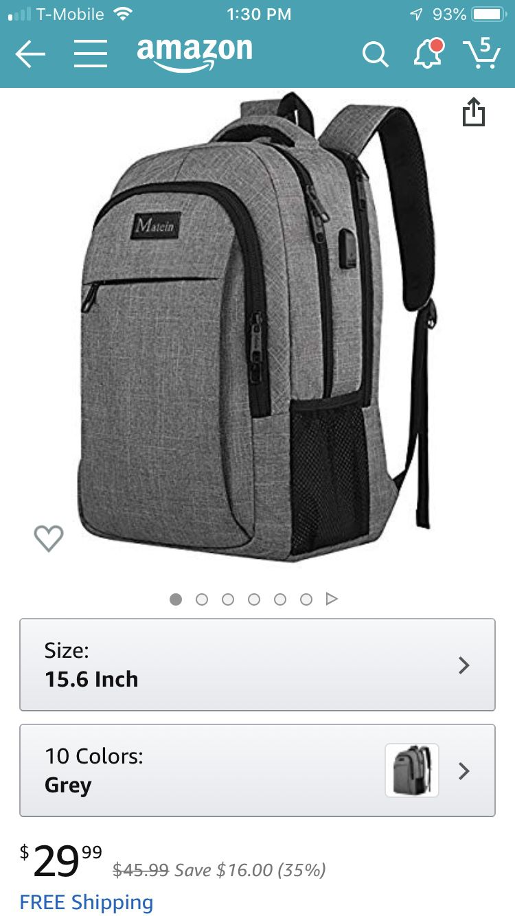 Laptop backpack- brand new