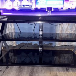 Whalen Xavier 3-in-1 TV Stand – Fits TVs up to 70”, Black