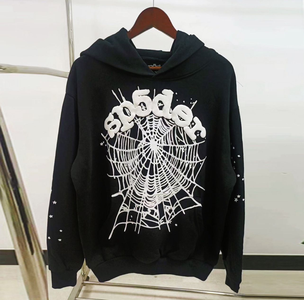 Spider Hoodie black Og Web. Size: M & L