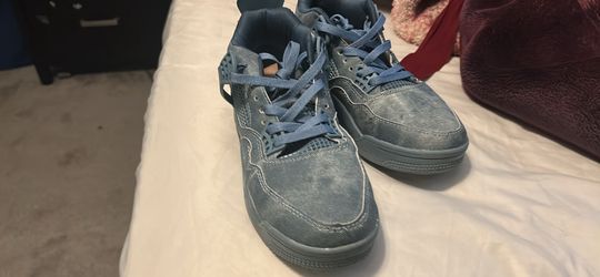 Blue air Jordan 4s