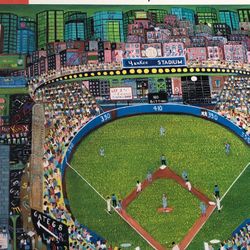 1000 Pieces Puzzle- Night Game Yankee Stadium