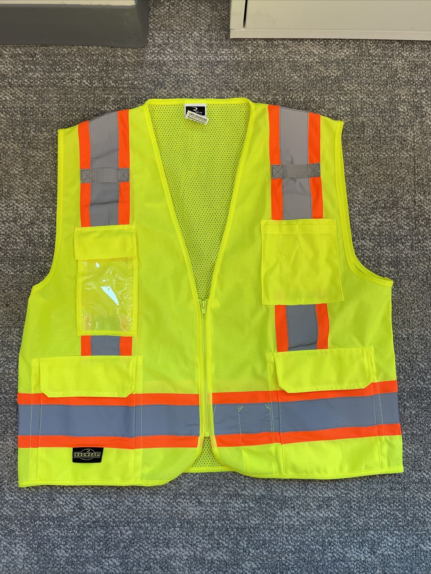 Radians SV6G Two Tone Surveyor Class 2 Green Safety Vest Size L
