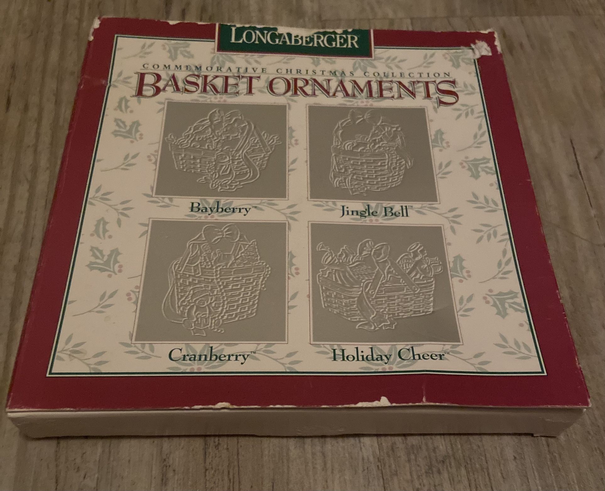 Longaberger Pewter Basket Ornaments