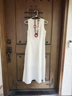 Zara White Sheath Midi Dress Size XS