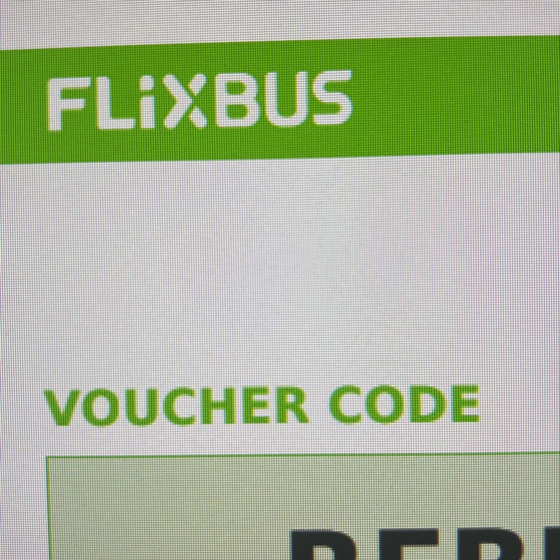 FlixBus Voucher code