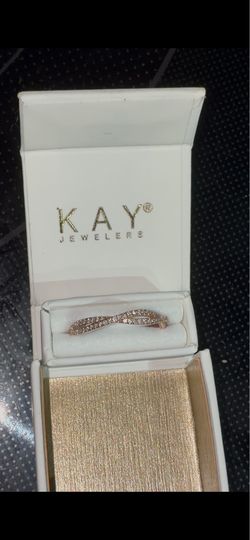 8.5 Neil Lane Rose Gold Infinity Diamond Engagement Ring