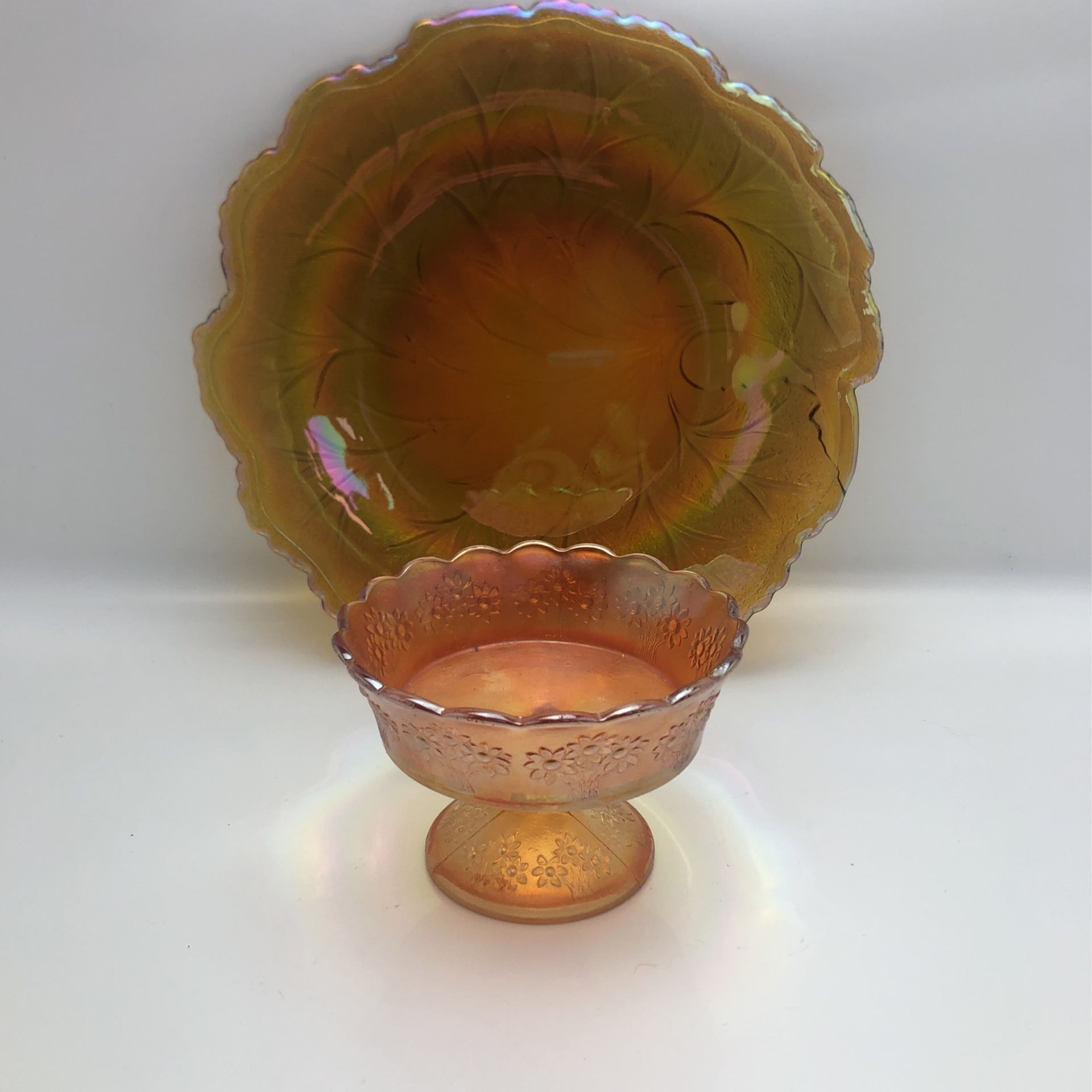 Carnival Plate and Small Bowl