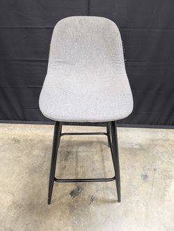 Used Grey Fabric Counter Stool