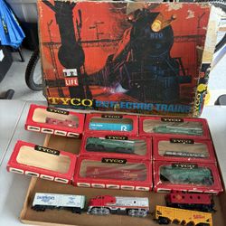 TYCO Train Lot with box