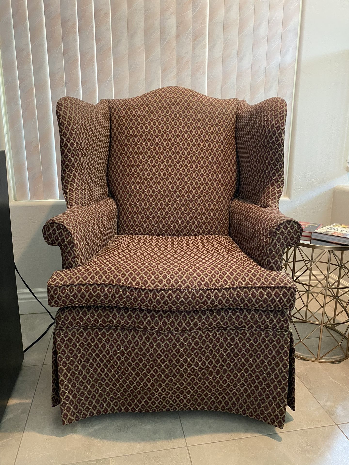 Beautiful Wingback Chair, Ladies Chair, Accent Chair