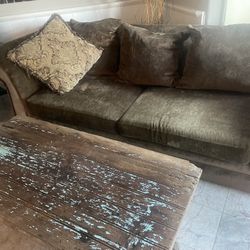 Sofa , Down Cushions And Pillows. 