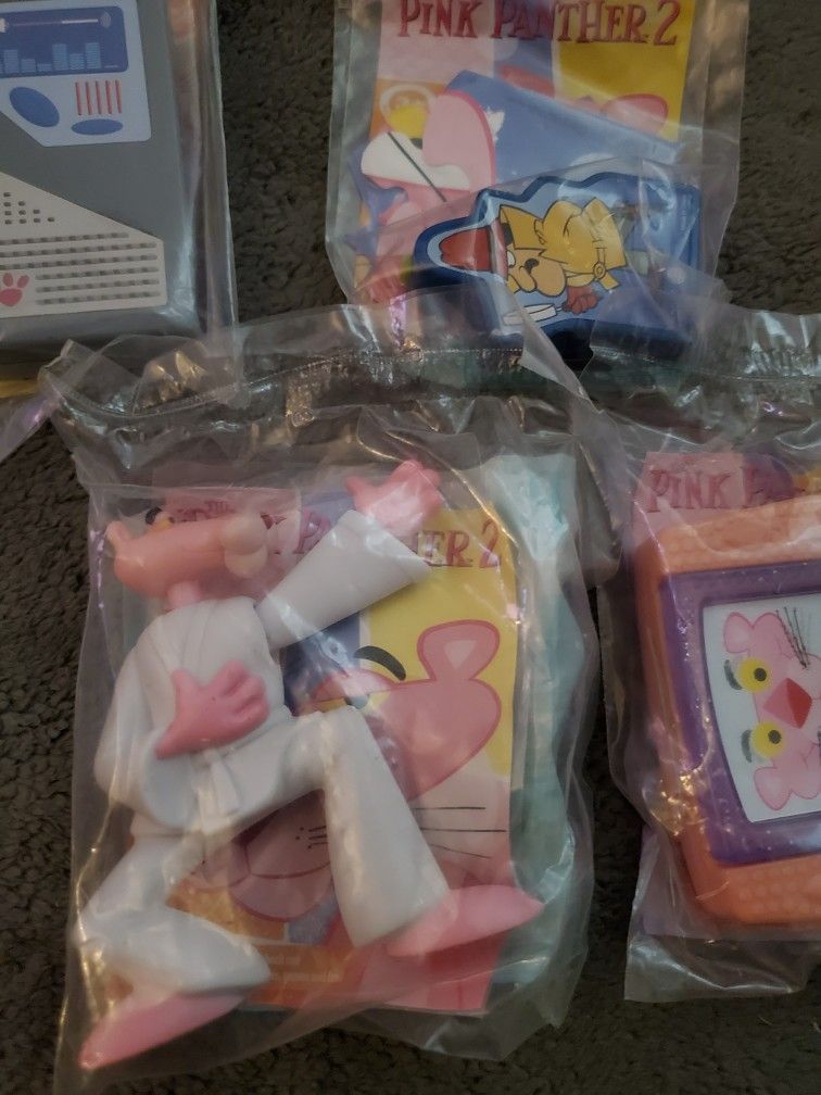 Pink Panther 2 Burger King Kids Club Toys, Complete Set Lot Of 8