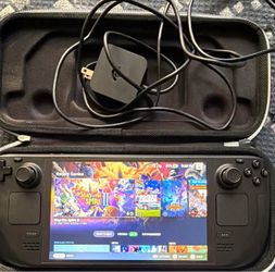 Valve Steam Deck OLED 512gb Handheld System Black Wi-Fi USB-C w/ Case & Charger