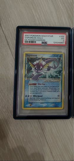 Gold Star vaporeon PSA 3